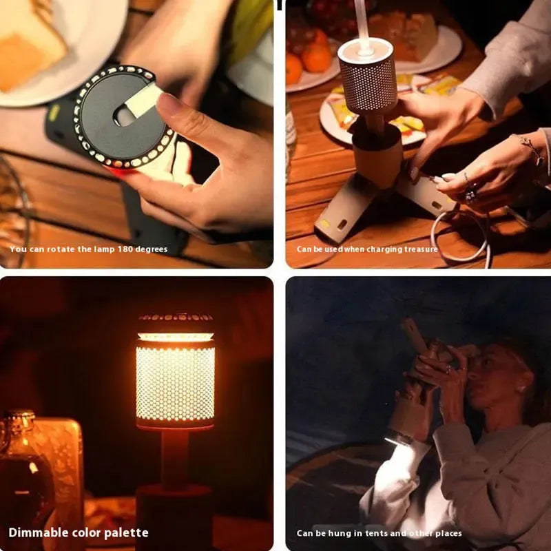 Lumière Camping Téléscopique | Rechargeable, Étanche, 10 000 mAh