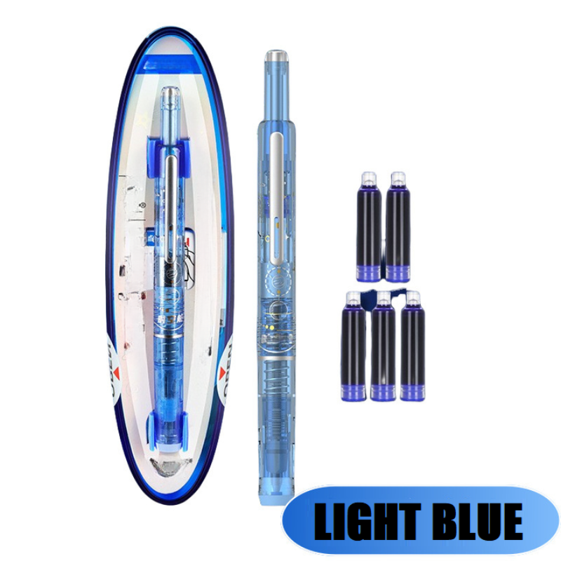 Stylo Plume Rétractable Et Rechargeable Avec Cartouches D'Encre