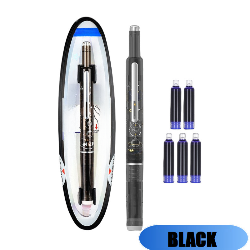 Stylo Plume Rétractable Et Rechargeable Avec Cartouches D'Encre