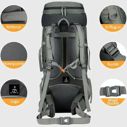 Aventur Sac à Dos 75L | Housse de Pluie Incluse, Système d'Hydratation Pratique