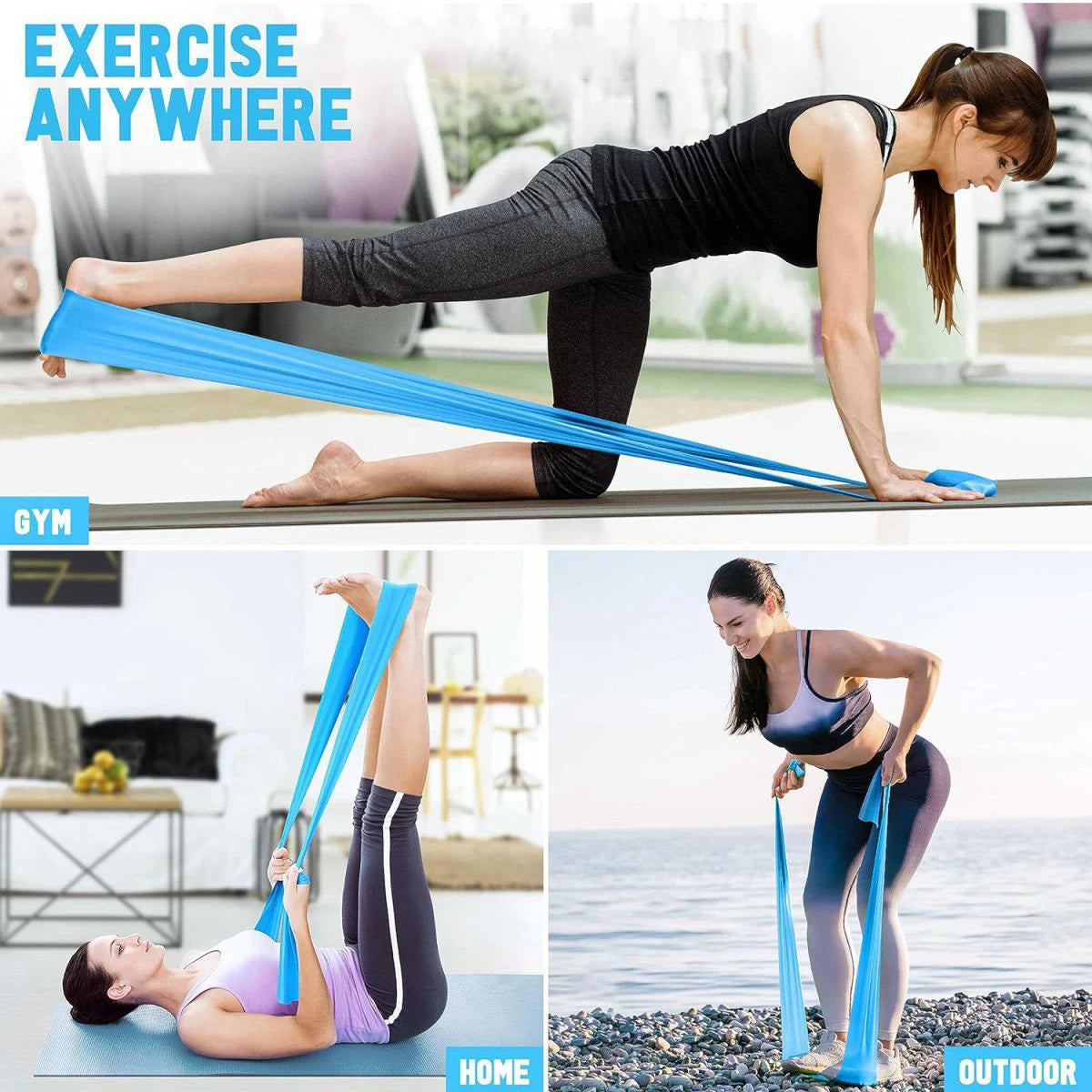 Banda Flex Élastique | Bandes de Résistance en Latex Naturel pour Musculation et Réhabilitation