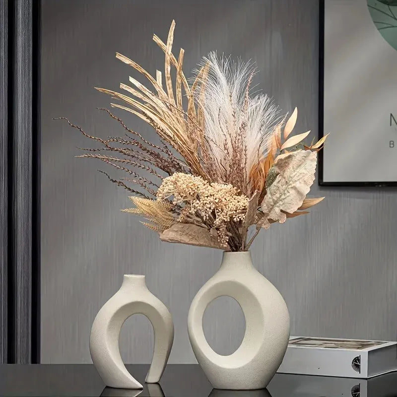 Bohémia Vase Décoratif | Céramique Moderne Blanc