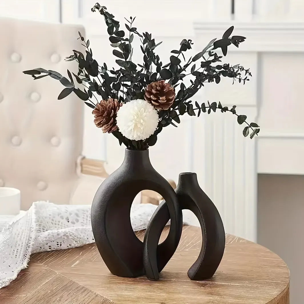 Bohémia Vase Décoratif | Céramique Moderne Blanc