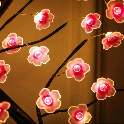 Bora Lampe Décorative | LED Fleurs de Cerisier, USB et Batterie pour Salon