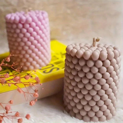 Bubble Bliss Moule à Bougie | Silicone Flexible 3D pour Création de Bougies