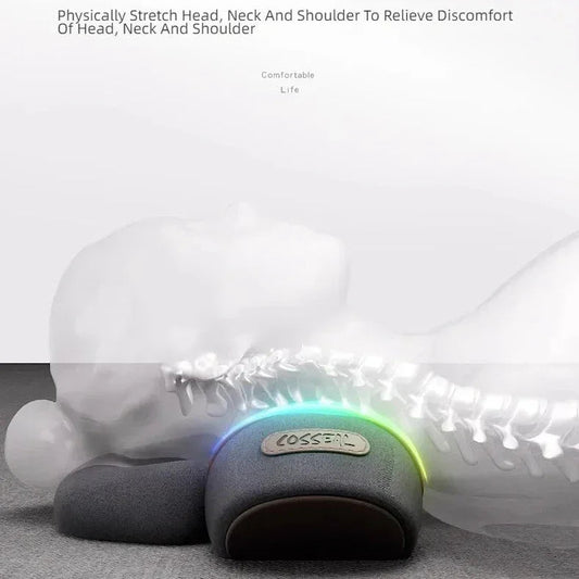 CerviRelax Coussin Chauffant Cervicales | Ergonomique, Vibration et Thermothérapie