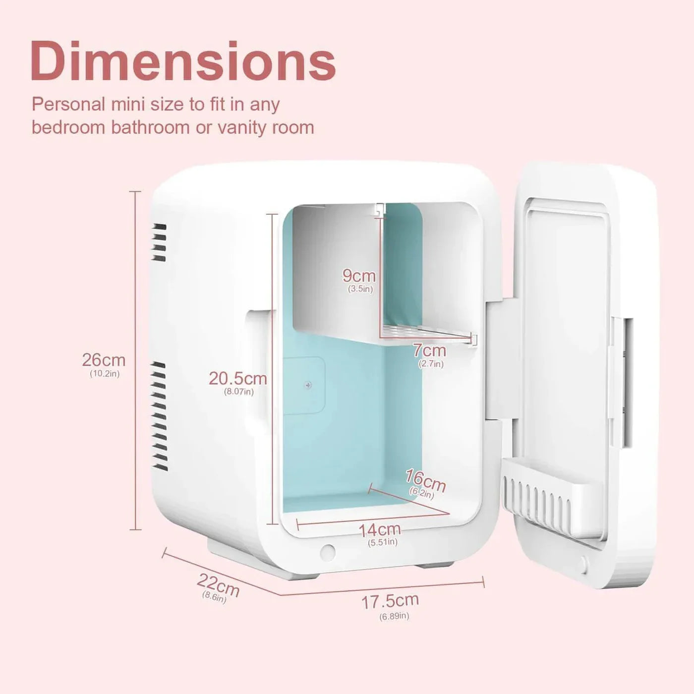 Chic Beauty Fridge | 4L Multifonctionnel, Refroidissement et Chauffage