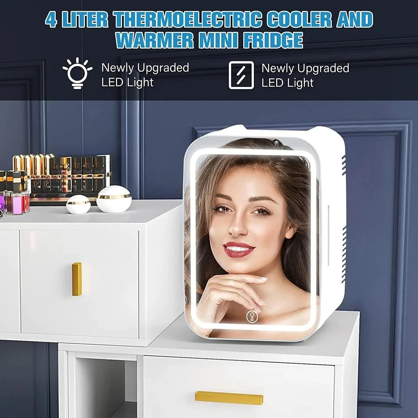 Chic Beauty Fridge | 4L Multifonctionnel, Refroidissement et Chauffage