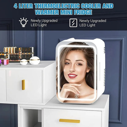 Chic Beauty Fridge | 4L Multifonctionnel, Refroidissement et Chauffage