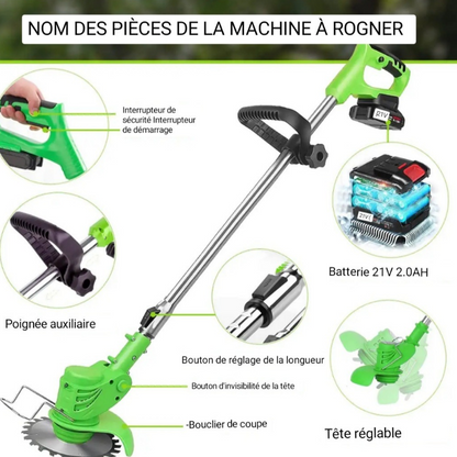 Dynamo Débroussailleuse Électrique | Puissante, Ergonomique, 30 cm