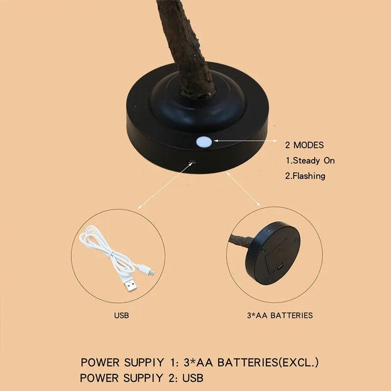 Lumière Arbre LED | Lampe Décorative Énergétiquement Efficace pour Salon