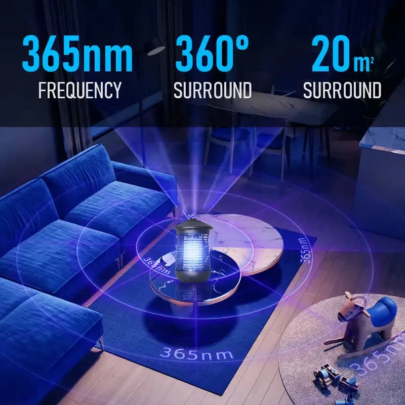 Lumière UV Anti Moustique | Élimination Électrique, Intérieur et Extérieur