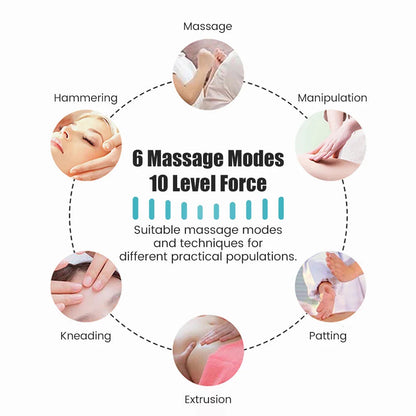 Masae Appareil de Massage Électrique | 6 Modes, Portable, LCD