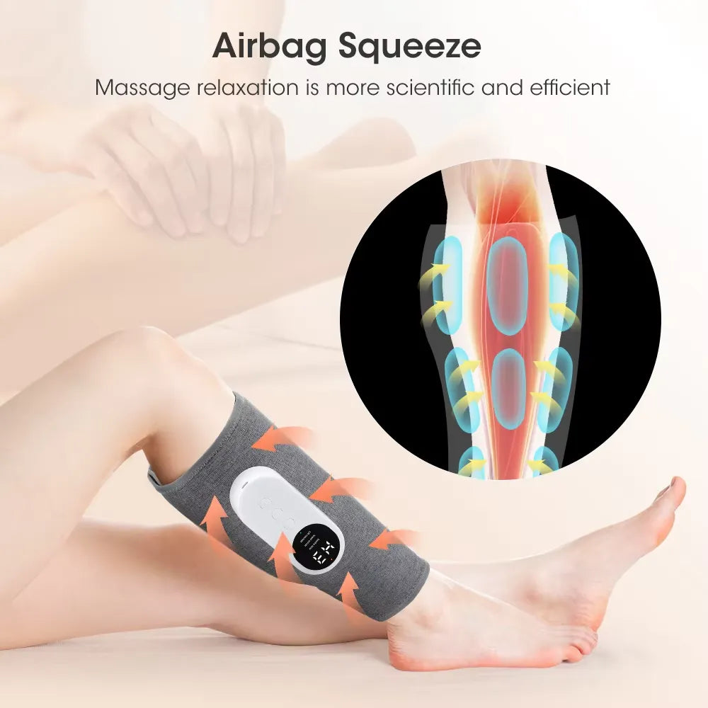 Melo Masseur de Mollet | Compression d'Air 360°, Ergonomique