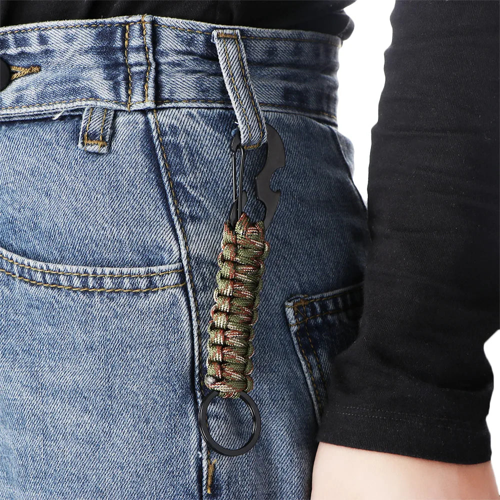 Paco Porte Clés | Paracord Militaire, Mousqueton Intégré