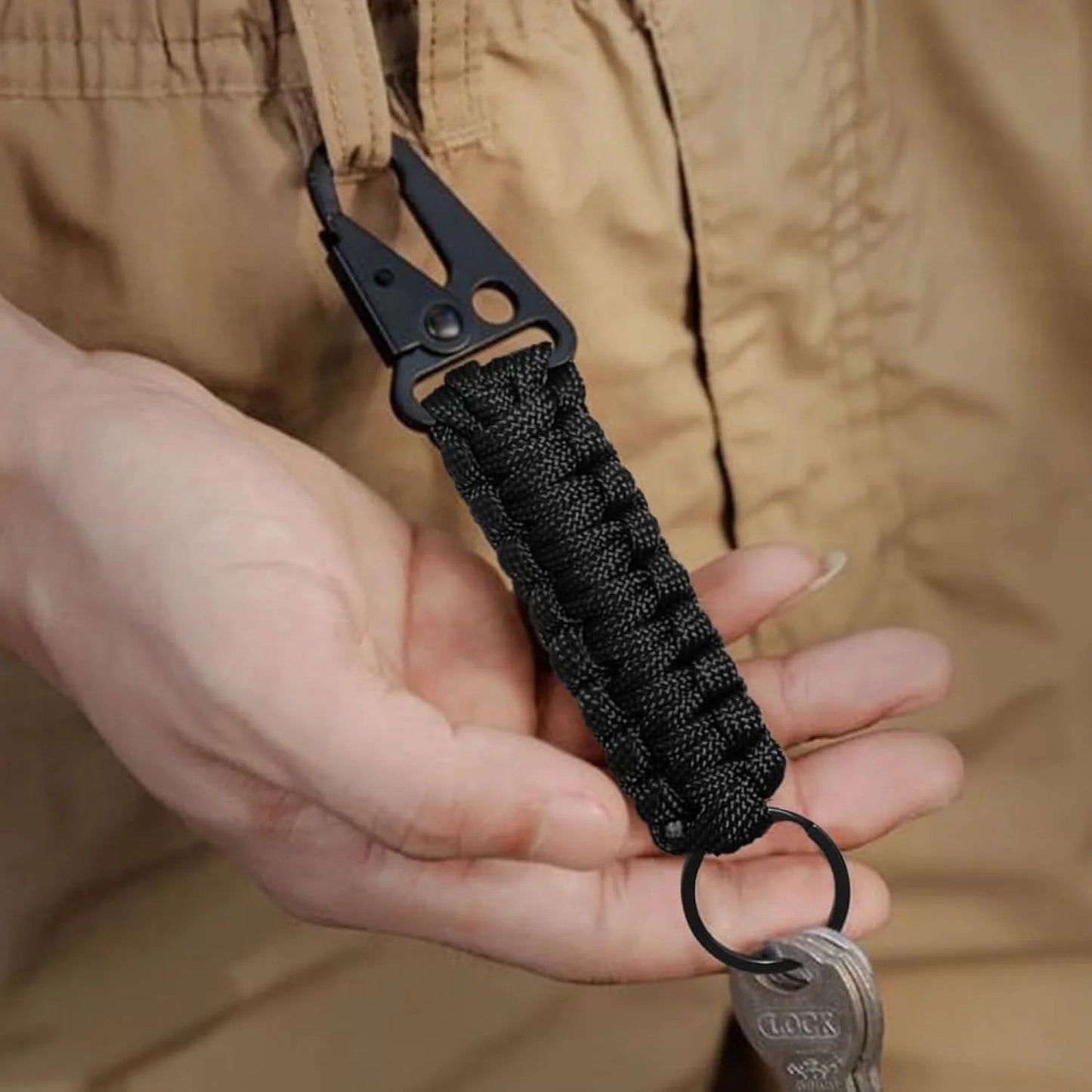 Paco Porte Clés | Paracord Militaire, Mousqueton Intégré