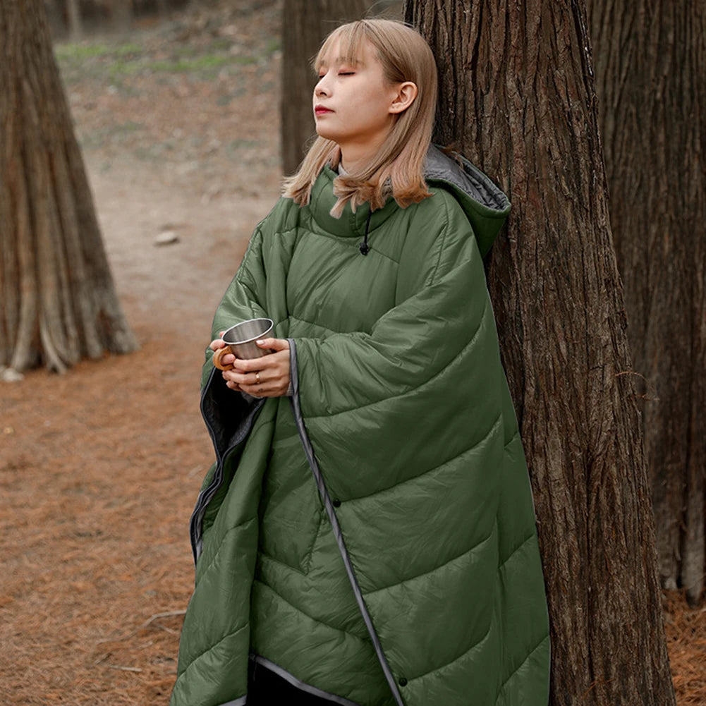 Pola Poncho de Sac de Couchage | Coton Creux, Léger et Portable