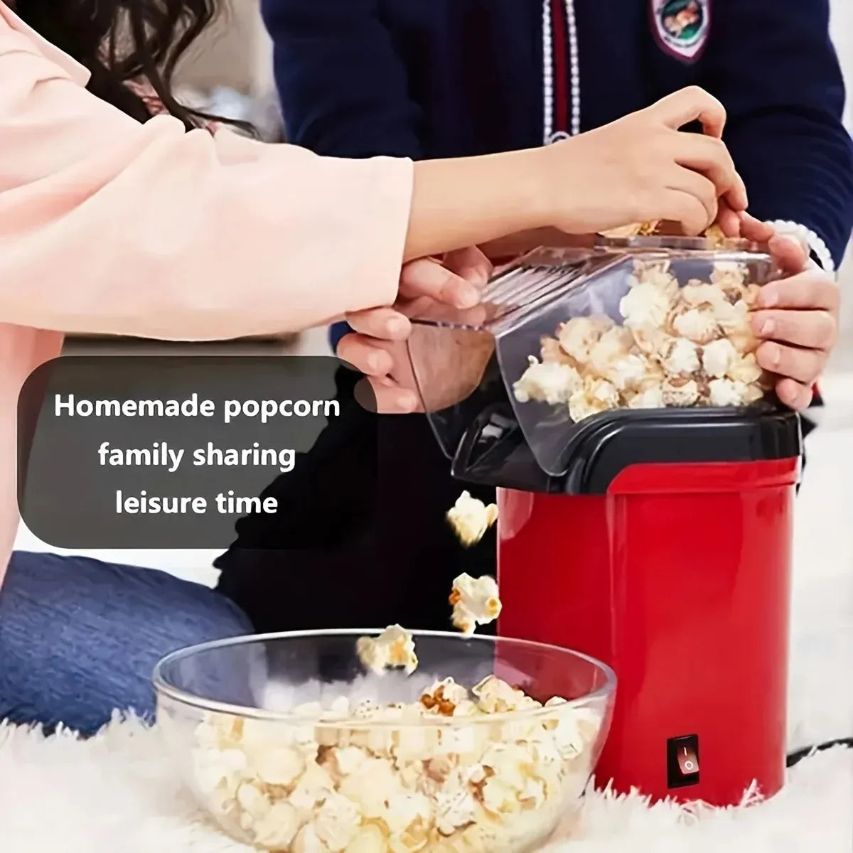 Poppy Machine à Pop-Corn | Électrique, Sans Huile, Facile à Nettoyer