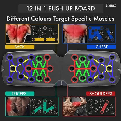Pulsar Planche Push-Up | Matériau ABS, Antidérapante, 660 lbs