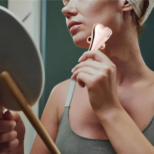 Rola 3D Massage Roller | Ergonomique, Effet Lifting, ABS Plaqué Platine