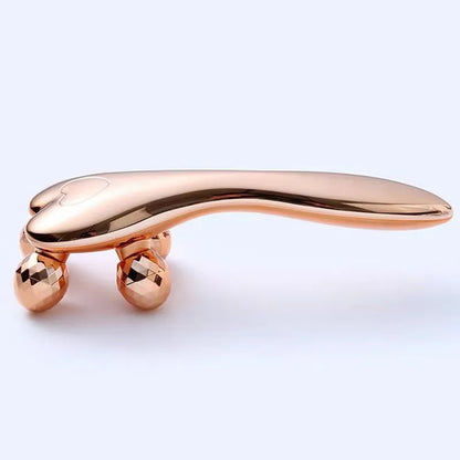 Rola 3D Massage Roller | Ergonomique, Effet Lifting, ABS Plaqué Platine
