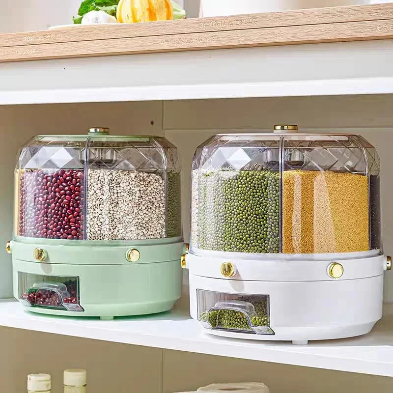 RotaFood Distributeur Automatique Alimentaire | Rotatif 360° avec 6 Compartiments