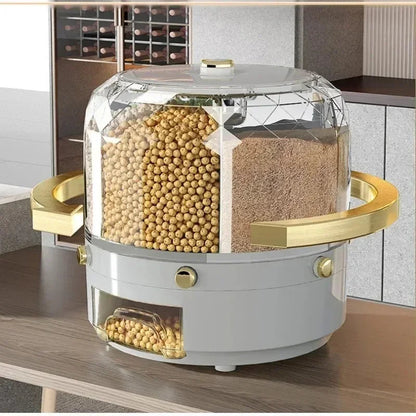 RotaFood Distributeur Automatique Alimentaire | Rotatif 360° avec 6 Compartiments