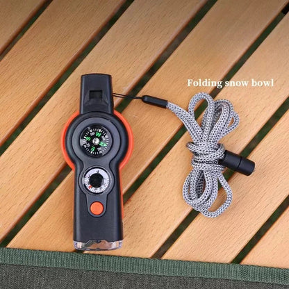 Sierra Sifflet Aventure 7 en 1 | Multifonctionnel, Résistant, Compact