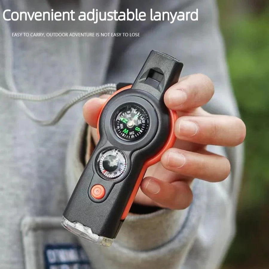 Sierra Sifflet Aventure 7 en 1 | Multifonctionnel, Résistant, Compact