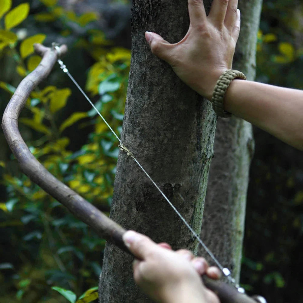 Solaire Scie de Survie | Fil Inoxydable, Portable