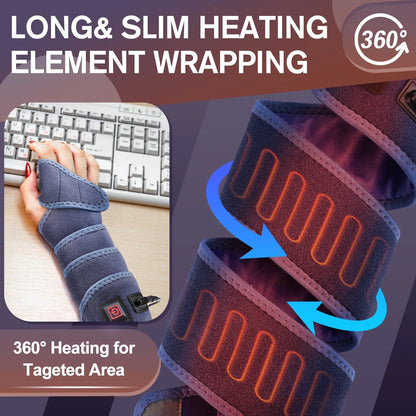 Soleil Bandage Électrique | 3 Niveaux de Chaleur, Design Compact