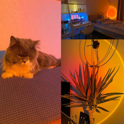Soleil Lampe de Projecteur | LED Multicolore, Réglable à 360 Degrés