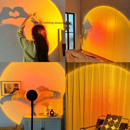 Soleil Lampe de Projecteur | LED Multicolore, Réglable à 360 Degrés