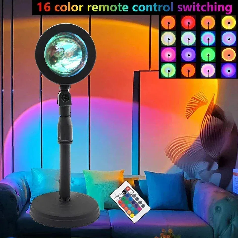Soleil Lampe de Projecteur | LED Multicolore, Réglable à 360 Degrés