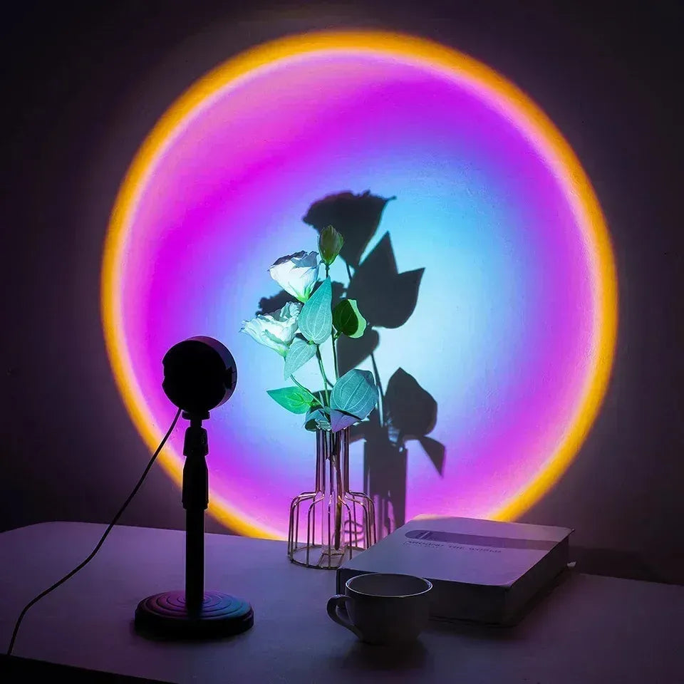 Soleil Lampe de Projecteur | LED Multicolore, Réglable à 360 Degrés