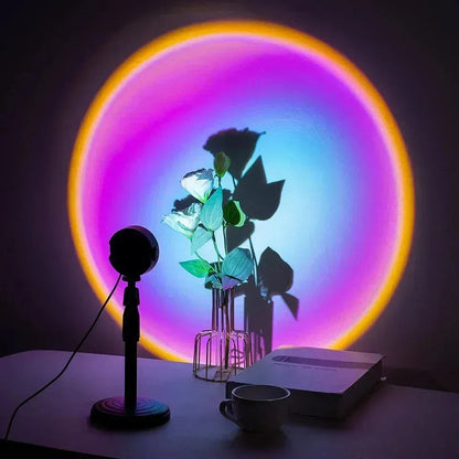 Soleil Lampe de Projecteur | LED Multicolore, Réglable à 360 Degrés