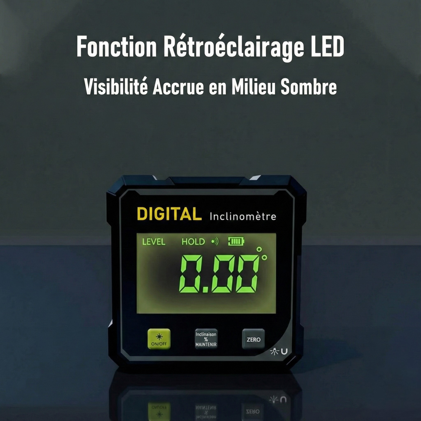 LaserPro | Rapporteur d’angle digital magnétique avec projection laser