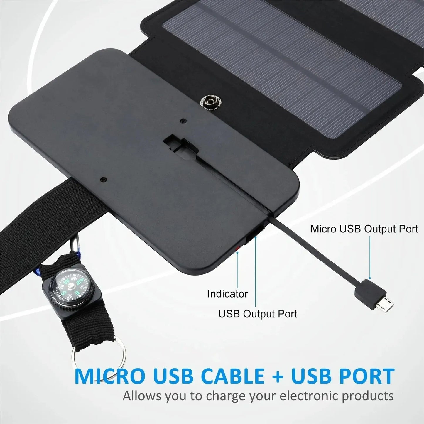 Vortex Chargeur Solaire Portable | Énergie Solaire, Compact et Efficace